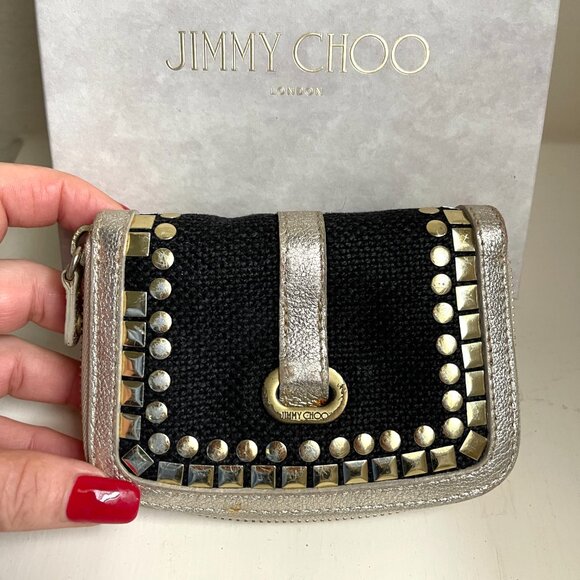 Jimmy Choo Studded Small Zippy Wallet - Picture 3 of 13
